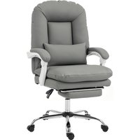 Ergonomic Executive Office Chair Velvet Reclining Desk Chair Lumbar Support Footrest Plush Thick Cushion