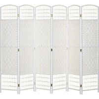 6 Panel Folding Room Divider Privacy Screen Paravent Partition Separator Living Room Bedroom
