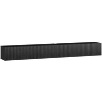 HOMCOM 180cm Floating TV Stand, Wall Mount TV Unit with Cable Management Hole, Fits up to 72" TV, Black