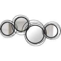 Metal Wall Art 56cm Modern Decorative Mirror Decor Living Room Bedroom Dining Room