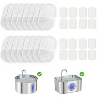 16 Pack Cat Water Fountain Filters Replacement Filters Set 3.2L 2.5L Automatic Pet Fountain