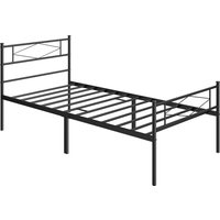 Best Bed Frames: Our Top Picks for Every Bedroom HOMCOM 3ft Single Bed Frame with Headboard and Footboard, Metal Platform Bed Frame with 32 cm Underbed Storage, Black