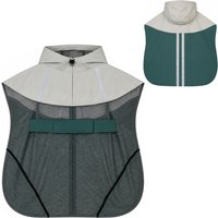 PawHut Dog Raincoat with Hood, Waterproof & Breathable Rain Jacket with Leash Hole, for Large Dogs, Green, L | Aosom Ireland