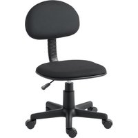 HOMCOM Small Armless Office Chair - Black