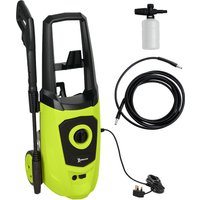 DURHAND 1800W High Pressure Washer, 150 Bar Pressure, 510 L/h Flow, High-Performance Portable Power Washer Jet Wash Cleaner for Garden, Car, Green