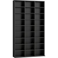 HOMCOM 835 CD/500 DVD Storage Unit, Blu-ray Media Storage Shelf with 27 Compartments and 21 Adjustable Shelves, Black | Aosom Ireland