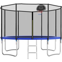 Trampolin Outdoor 366 cm, Mit verstärkten Beintraversen, Stabil, Robust und Belastbar, Einteilige Konstruktion für Kinder und Erwachsene