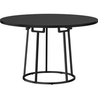 Dining Table Space Saving Kitchen Table Spliced Tabletop Conical Metal Base 120 cm Round
