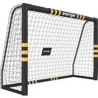Football Goal 8 x 5ft Portable Football Net EPE Foam Padding PVC Tube Covers Ground Stakes Metal Frame