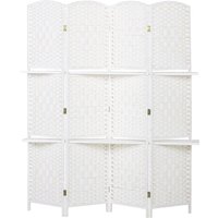 Freestanding Privacy Screen 4 Panel Folding Room Divider Living Room Bedroom Office 160 x 170cm