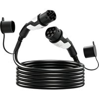 HOMCOM Type 2 EV Charging Cable, 22kW, 32A, Mode 3, 3-Phase, 10m Type 2 to Type 2 EV Extension Cable for EVs, PHEVs