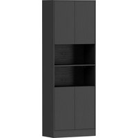 170 cm Kitchen Pantry Cabinet Freestanding Storage Cabinet Soft Close Hinges Wood Effect