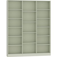 HOMCOM Estante 6 Níveis, Prateleira de Armazenamento com 17 Compartimentos e Prateleiras Reguláveis, 149 x 23,6 x 188 cm, Verde Aosom Portugal