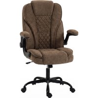 Office Chair Ergonomic Desk Chair Flip up Armrest Pocket Springs Swivel Wheels Adjustable Height