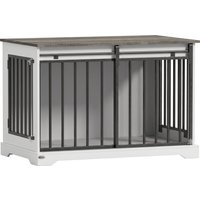 100 cm Large Dog Crate Furniture Sliding Barn Door Large Dogs
