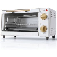 Mini Oven Countertop Electric Grill Toaster Oven Adjustable Temperature Timer 750W