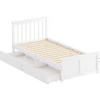 HOMCOM Bett 90 x 200 cm Bettrahme