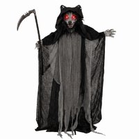 Halloween Standing Werewolf Animated Decoration Light Up Eyes Sound Touch Activated