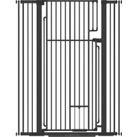 135cm Extra Tall Dog Gate Cat Door Fits Openings 81 108 cm Pressure Mounted Doorways Hallways No Drilling