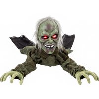 Halloween Decoration Halloween Animatronic Crawling Zombie Light Up Eyes Creepy Sound