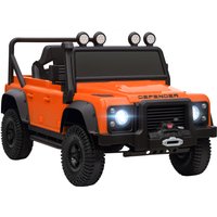 AIYAPLAY Kids Ride On Car with Remote Control, 4-Wheel Suspension, Soft Start, Music, Horn, LED Lights for 3-5 Years Old, Orange