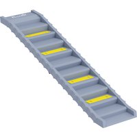 PawHut Dog Car Ramp with Anti-Slip Steps, 10-Steps Pet Stairs for Pets to Access Cars and High Beds, Grey