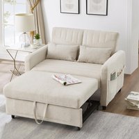 Adjustable Sofa Bed 3 Level Backrest Comfortable Couch Small Apartments Living Rooms or Bedrooms x 169W x cm Aosom UK