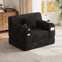 Gomyway 1-Seater Sleeper Sofa Bed with Metal Frame