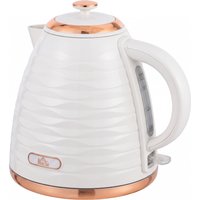 HOMCOM 3kW Cordless Water Kettle, Electric Kettle with Removable Washable Anti-Scale Filter, UK Otter Thermostat, Beige