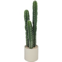 HOMCOM Plante Artificielle d'Intérieur, Cactus Modulable avec Pot pour Décoration Salon et Bure
