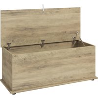Large Storage Chest Wood Bench Trunk Safety Lid Bedroom Hallway Living Room 100 x 40 x 40cm