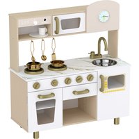 Play Kitchen Kitchen Playset Rotating Coffee Machine Storage Shelf Stove Gift 3 6 Years