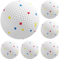 6 Pack Dog Balls Toys Fits Aggressive Chewers Indestructible Teething Water ETPU Balls Throw Fetch