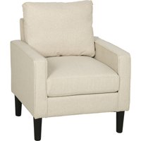 Accent Chair Removable Pillow Linen Armchair Comfy Spring Cushion Living Room Bedroom Study