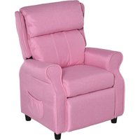 HOMCOM Verstellbares Kindersofa mit Fußstütze, gemütlicher Kindersessel für 3-5 Jahre, Rosa 58x53x70cm, ideal für Jungen und Mädchen Aosom.de