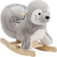 AIYAPLAY Baby Rocking Horse, Seal Rocking Animal with Sounds and Belt for Toddlers 12-36 Months,