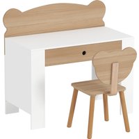 Aosom Deal Enjoy 25% Off AIYAPLAY Kids Desk and Chair Set Bear Theme