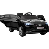 HOMCOM 12V Audi E-tron Licensed Ride On Car, Two Motors Battery Powered Toy with Remote Control, Lights, Music, Horn, Black Aosom UK