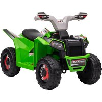 HOMCOM Kinder Quad Elektro 6V Kinderquad mit Vorwärts-, Rückwärtsfunktion, Elektro-Quad für Kinder 1,5-3 Jahre Grün Aosom