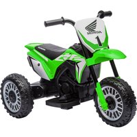 HOMCOM 6V Electric Motorbike for Toddlers, 3-Wheel Design, with Horn and Startup Sound, Vibrant Green Aosom UK