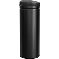 HOMCOM Poubelle cuisine automatique 50L acier inoxydable, poubelle à couvercle à fermeture en d