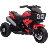 AIYAPLAY Kids Electric Motorcycle Ride-On Toy, 3-Wheel Battery-Operated Motorbike with Horn, Toddler Ride On Bike, Red