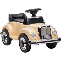 AIYAPLAY Rutschauto, Kinderfahrzeug, Rutscherfahrzeug mit Stauraum, Kinderauto mit Kippschutz Rutscher für 18-48 Monaten Kinder, Beige, 77,5 x 41,5 x 45 cm Aosom