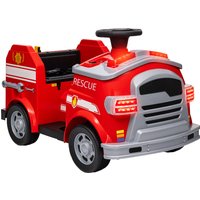AIYAPLAY Kinder Elektroauto 1 6V Kinderauto mit Musik, Hupe, Elektrofahrzeug mit Scheinwerfer, Sanft Start, 3 km/h, für 3-5 Jahre Kinder, Rot Aosom
