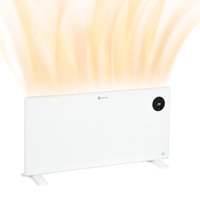 small portable heater 2000W Convector Freestanding Wall Mount dining room family room heater Adjustable Thermostat Timer Aosom UK