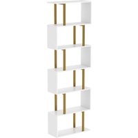 HOMCOM standing units free bookshelves industrial case bedroom