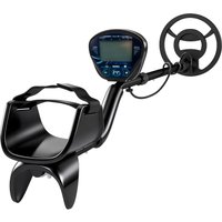 Outsunny Metalldetektor IP68 Wasserdicht Metallsuchgerät mit 3 Modi Kopfhörer Schaufel Spule LCD-Display 7 Zoll Detektionstiefe, Metalldetektoren für Erwachsene Schwarz Aosom