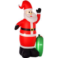 HOMCOM Inflatable 2.4m Santa Claus Aosom UK