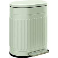 HOMCOM 20 Litre Pedal Bin, Fingerprint Proof Kitchen Bin with Soft-close Lid, Metal Rubbish Bin with Foot Pedal and Removable Inner Bucket, Light Green | Aosom Ireland