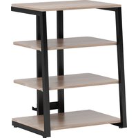 HOMCOM TV Stand Cabinet for 28 Inch TVs, Corner TV Unit with Open Adjustable Shelves & Extension Lead Holder, Living Room Aosom UK